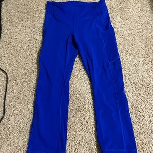 Lululemon jet stream speed up crops (21 inseam)